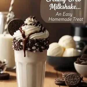 Creamy Oreo Milkshake.. An Easy Homemade Treat